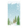 Motif imprimé "Forêt en neige" papier  Color: bleu/coloré Size: 180x90cm