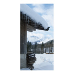 Motivdruck Winterhütte, Papier, Größe: 180x90cm Farbe:...