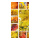 Motif imprimé "Collage feuilles dautomne" tissu  Color: jaune/brun Size: 180x90cm