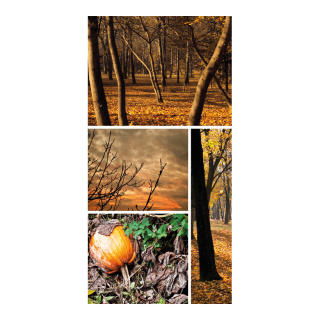 Motif imprimé "Collage forêt dautomne" tissu  Color: nature Size: 180x90cm