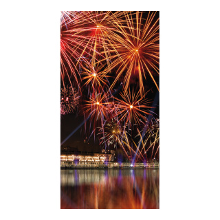 Banner "Firework" fabric - Material:  - Color: black - Size: 180x90cm