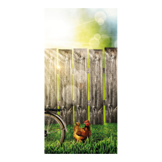 Banner "garden fence" fabric - Material:  - Color: multicoloured - Size: 180x90cm