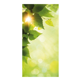 Motif imprimé "Soleil du printemps" papier  Color: vert/blanc Size: 180x90cm