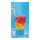 Motif imprimé "Cocktail à la piscine" tissu  Color: bleu/rouge/jaune Size: 180x90cm