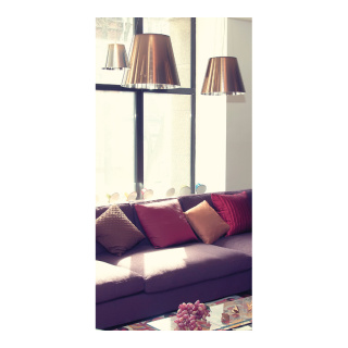 Banner "Room with couch" paper - Material:  - Color: multicoloured - Size: 180x90cm