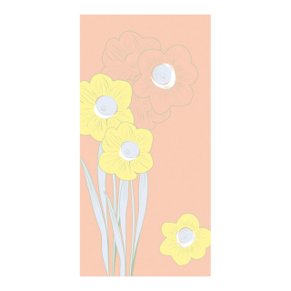 Banner "flowers in pastel" paper - Material:  - Color: multicoloured - Size: 180x90cm