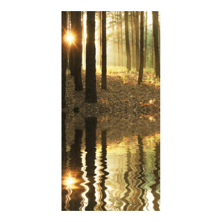 Motif imprimé "Forête dautomne" tissu  Color: brun Size: 180x90cm