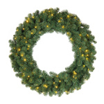 Noble fir wreath 320 tips 120 LEDs - Material: out of...