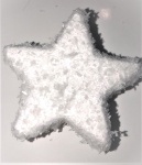 Winterwonderland Sterne weiß, Ø6+7cm 4 Stück