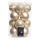 Set of 16 Christmas balls 8x shiny 8x matt - Material:  - Color: mother-of-pearl - Size: Ø 8cm