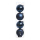Set of 4 Christmas balls 2x shiny & 2x matt - Material:  - Color: dark blue - Size: Ø 10cm