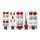 Décoration darbre Boules 4-6cm cônes 3-6cm Pointe darbre 6x26cm Color: rouge/blanc Size: