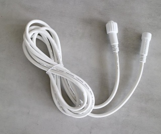 LED extension cable  - Material: extension cable made of rubber for fairy lights - Color: white - Size: 300cm