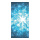 Motivdruck "Schneekristalle" Stoff, Größe: 180x90cm Farbe: blau/weiß   #