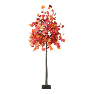 Maple tree  - Material: out of artificial silk/ hard cardboard - Color: brown/red - Size: 200cm X Holzfuß: 24x24x3cm