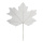 Maple leaf one-sided - Material: out of paper - Color: white - Size: 100x80cm X Blattgröße: 80x63cm Stiel 45cm