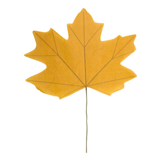 Maple leaf one-sided - Material: out of paper - Color: brown - Size: 100x80cm X Blattgröße: 80x63cm Stiel 45cm