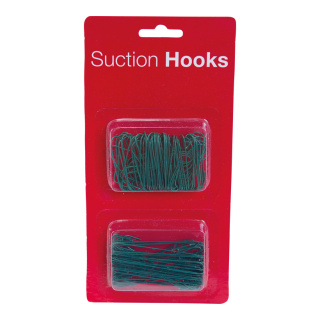 Hooks for tree decoration 150 pcs. - Material: out of metal wire - Color: green - Size: 100 Stück in 3-4cm 50 Stück in 6cm
