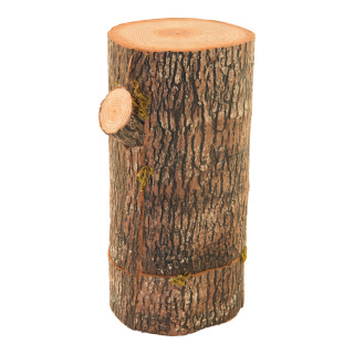 Baumstamm aus Styropor     Groesse:18x15x33cm    Farbe:naturfarben/braun