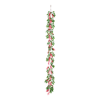 Berry garland  - Material: out of plastic/artificial silk - Color: green/red - Size: 200cm