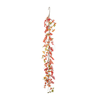 Garland with berries  - Material: out of styrofoam/plastic - Color: orange/yellow - Size: 160cm