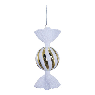 Candy  - Material: out of plastic - Color: gold/white - Size: 17cm