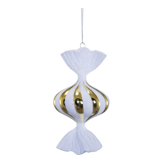 Candy  - Material: out of plastic - Color: gold/white - Size: 17cm