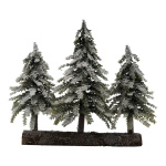 Sapins nobles 3pcs.  Color: green/white Size: avec pied...