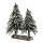 Noble fir 2 pcs. - Material: out of plastic/wooden - Color: grün/weiß - Size: avec pied en bois enneigé X 35cm
