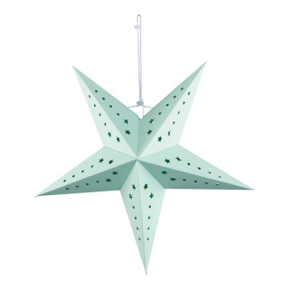 Folding star 5-pointed - Material: out of cardboard - Color: green - Size: Ø 40cm