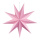 Folding star 9-pointed - Material: out of cardboard - Color: pink - Size: Ø 60cm