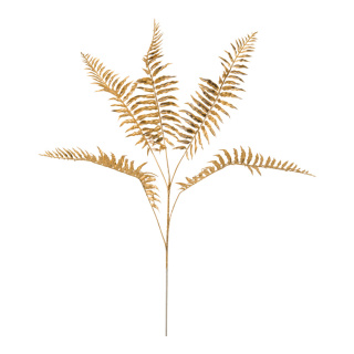 Farnblatt-Zweig aus Kunststoff     Groesse:75cm    Farbe:gold