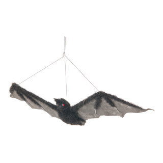 Fledermaus aus Kunststoff/Stoff     Groesse:52x22x5cm    Farbe:schwarz