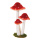 Group of fly agaric 3-fold - Material: out of styrofoam - Color: red/white - Size: 25x17x35cm