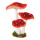 Group of fly agaric 3-fold - Material: out of styrofoam - Color: red/white - Size: 27x24x32cm