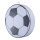 Pendentif football en polystyrène, double face, avec oeillet de suspension     Taille: Ø 15cm    Color: blanc/noir