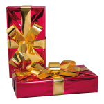 Gift box  - Material: out of styrofoam - Color: red/gold...