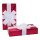 Paquet cadeau  en polystyrène Color: rouge/blanc Size: 40x20x8cm