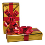 Gift box  - Material: out of styrofoam - Color: gold/red...