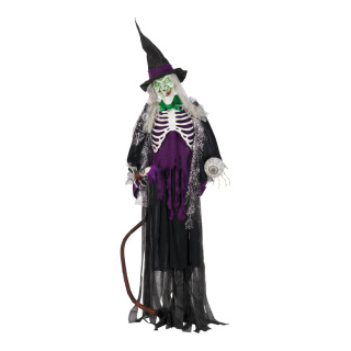 Witch figure  - Material: out of textil/plastic - Color: black/multicoloured - Size: 190x55cm