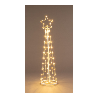 Cone with 96 LEDs - Material: out of metal with plastic coating 3m lead cable - Color: white/ warm white - Size: 120cm