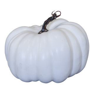 Pumpkin  - Material: out of styrofoam - Color: white - Size: 21x21x15cm