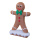Gingerbread "Boy"  - Material: out of styrofoam/cotton wool - Color: brown/white - Size: 30x19x65cm