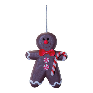 Gingerbread  "Boy"  - Material: out of styrofoam - Color: dark brown/white - Size: 20x15x28cm