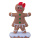 Gingerbread "Girl"  - Material: out of styrofoam/cotton wool - Color: brown/white - Size: 31x19x65cm