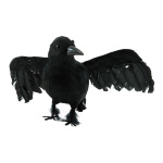 Crow  - Material: out of styrofoam/feathers - Color:...