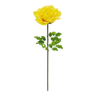 Rose  soie artificielle Color: jaune Size: Ø 37cm X 110cm