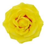 Rose head  - Material: artificial silk - Color: yellow -...