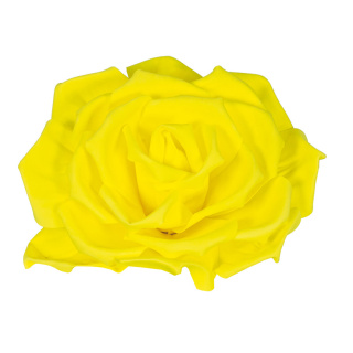 Rose head  - Material: 80cm stem foam plastic - Color: yellow - Size: Ø 60cm
