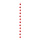 Guirlande Cœur de velours en polystyrène/velours, avec suspension     Taille: 180cm, coeur: 6cm    Color: rouge